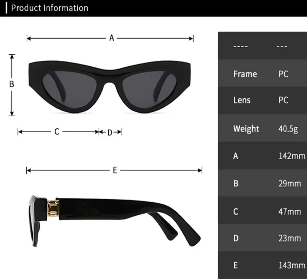 Ретро-солнцезащитные очки «кошачий глаз» ярких цветов для женщин, модные сине-фиолетовые оттенки, защита от ультрафиолета UV400 для мужчин generic, Champagne Tea
Ретро-солнцезащитные очки «кошачий глаз» ярких цветов для женщин, модные сине-фиолетовые оттенки, защита от ультрафиолета UV400 для мужчин generic, Champagne Tea