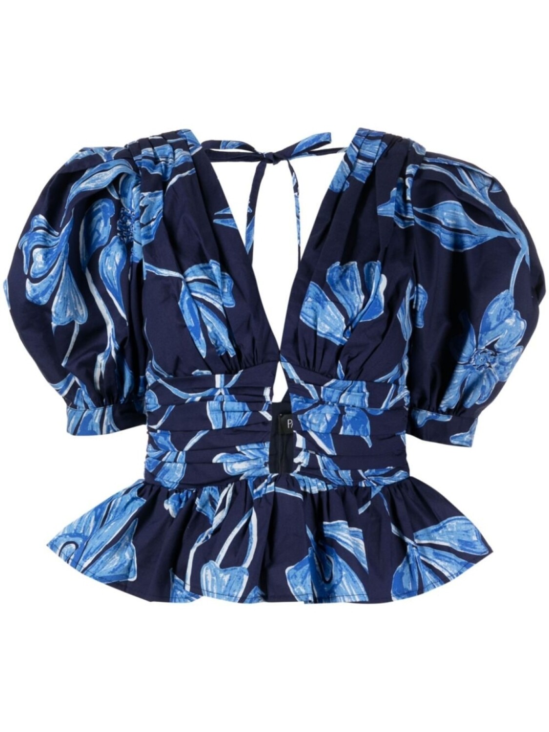 PatBO блузка Nightflower с баской, синий
PatBO блузка Nightflower с баской, синий