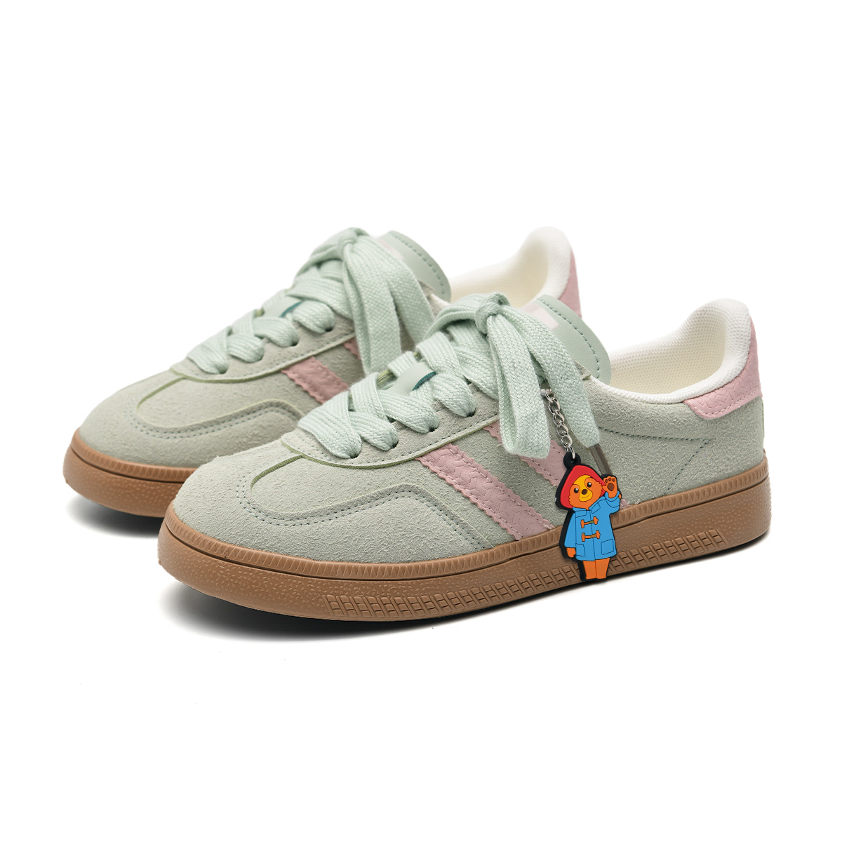 Paddington Bears Износостойкие и легкие низкие скейтерские кроссовки унисекс мятного цвета с пряжкой в виде медвежонка Паддингтона, цвет Mint Green (Includes Paddington Bear Buckle) 
Paddington Bears Износостойкие и легкие низкие скейтерские кроссовки унисекс мятного цвета с пряжкой в виде медвежонка Паддингтона, цвет Mint Green (Includes Paddington Bear Buckle)