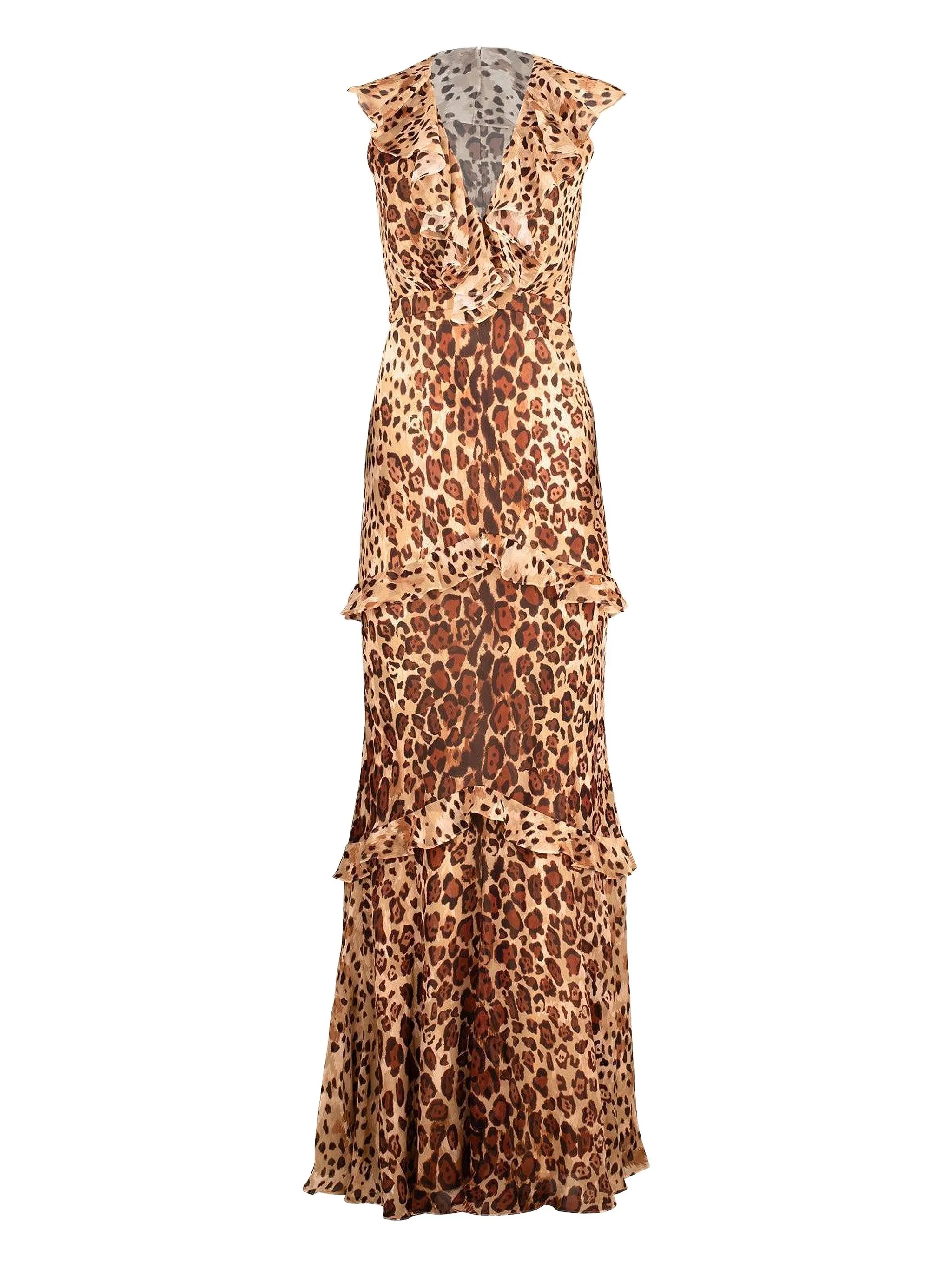 Длинное платье Rita с оборками Saloni, бежевый
Длинное платье Rita с оборками Saloni, бежевый