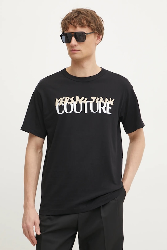 Хлопковая футболка Versace Jeans Couture, черный
Хлопковая футболка Versace Jeans Couture, черный