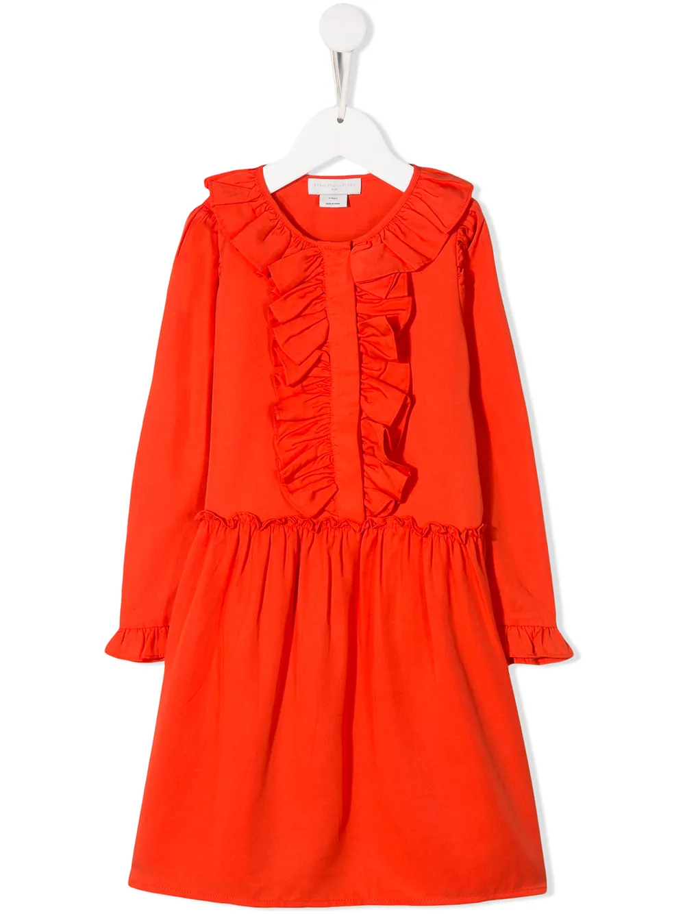 Платье с оборками Stella Mccartney Kids, оранжевый
Платье с оборками Stella Mccartney Kids, оранжевый