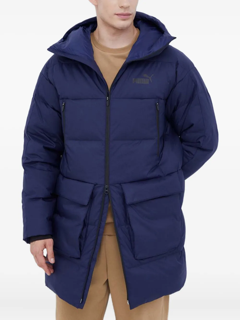 Пальто с капюшоном и логотипом Puma, синий
Пальто с капюшоном и логотипом Puma, синий