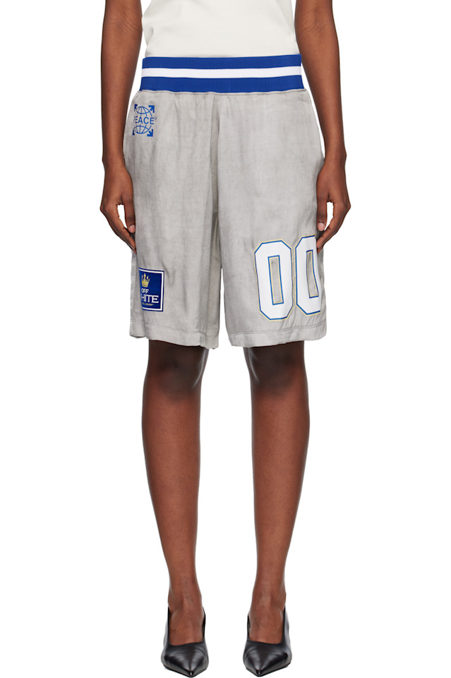 Off-White Серые окрашенные ви сат 00 свободные шорты
Off-White Серые окрашенные ви сат 00 свободные шорты