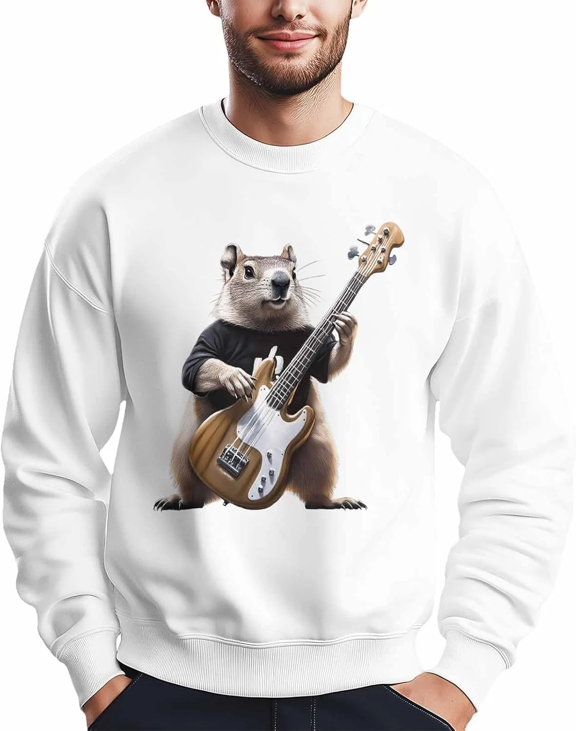 Мужской свитшот с принтом Groundhog Rock Guitar Winvebermior
Мужской свитшот с принтом Groundhog Rock Guitar Winvebermior