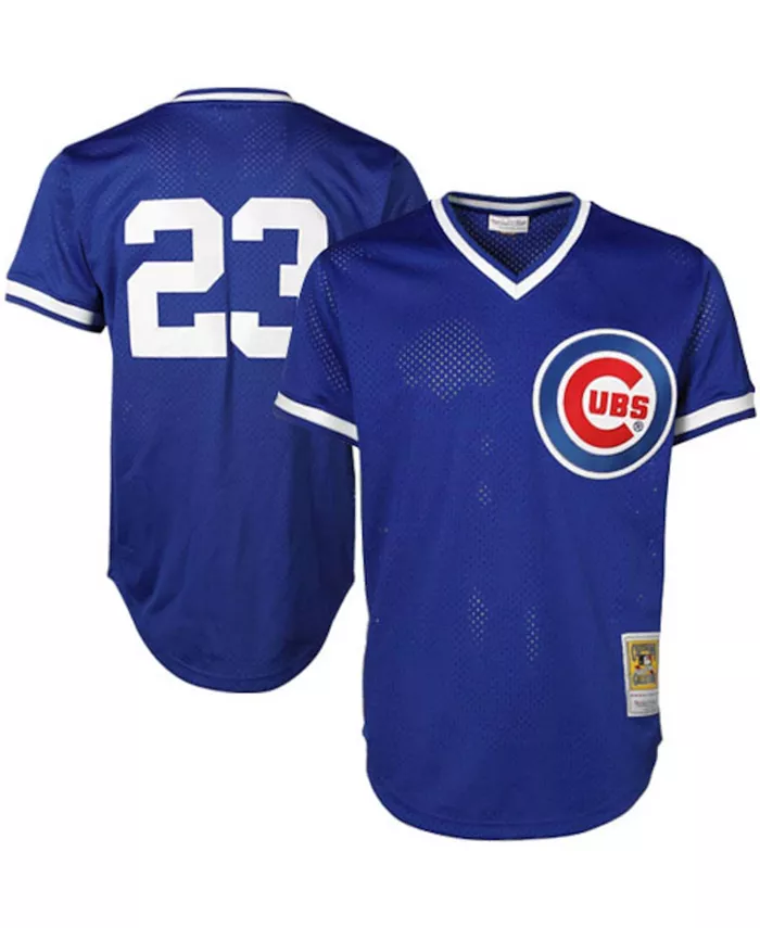 Мужская бейсбольная майка Ryne Sandberg Chicago Cubs Cooperstown Authentic Collection Throwback Replica — королевский синий Mitchell & Ness
Мужская бейсбольная майка Ryne Sandberg Chicago Cubs Cooperstown Authentic Collection Throwback Replica — королевский синий Mitchell & Ness