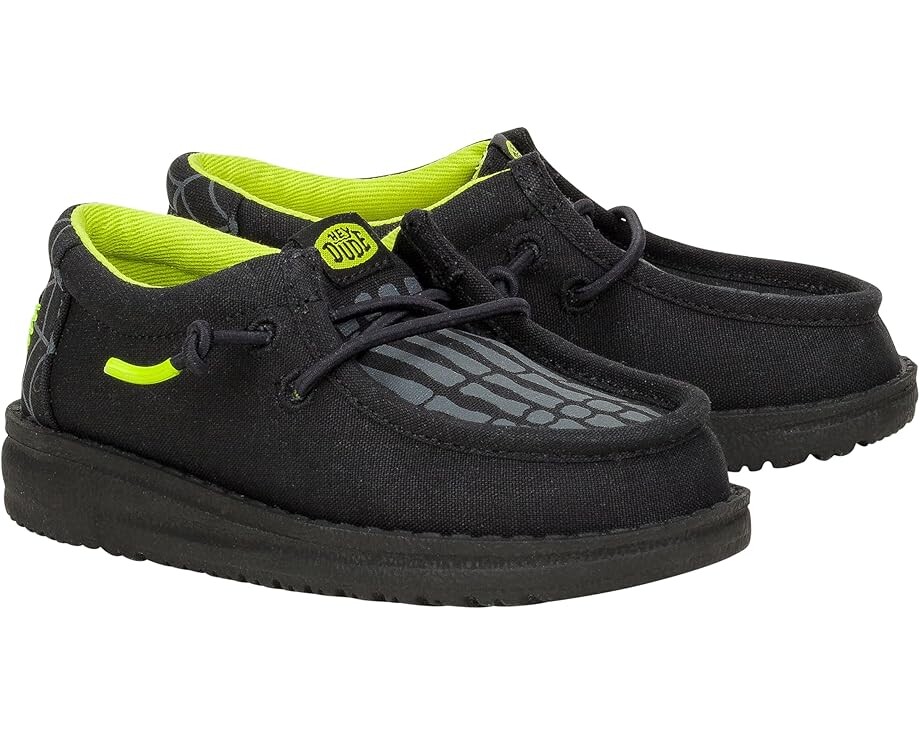 Кроссовки Hey Dude Kids Wally T Skeleton Feet, черный/белый
Кроссовки Hey Dude Kids Wally T Skeleton Feet, черный/белый