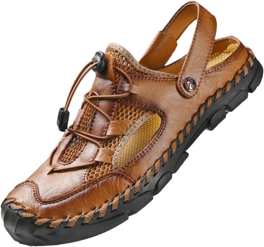 Мужские классические мягкие кожаные пляжные сандалии, повседневные тапочки, модная легкая обувь с дизайном гладиаторов на липучке Generic, коричневый
Мужские классические мягкие кожаные пляжные сандалии, повседневные тапочки, модная легкая обувь с дизайном гладиаторов на липучке Generic, коричневый