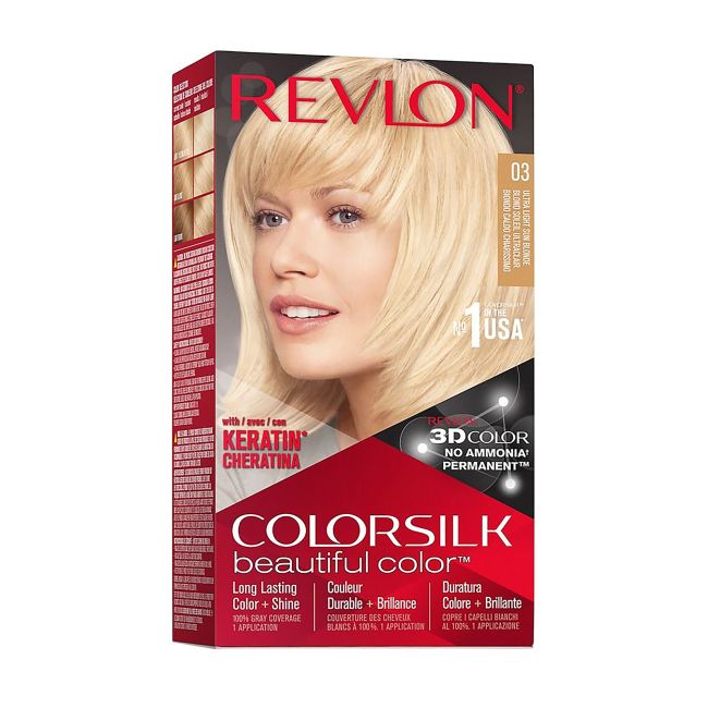 Кератиновая краска для волос Colorsilk Revlon, цвет 03
Кератиновая краска для волос Colorsilk Revlon, цвет 03