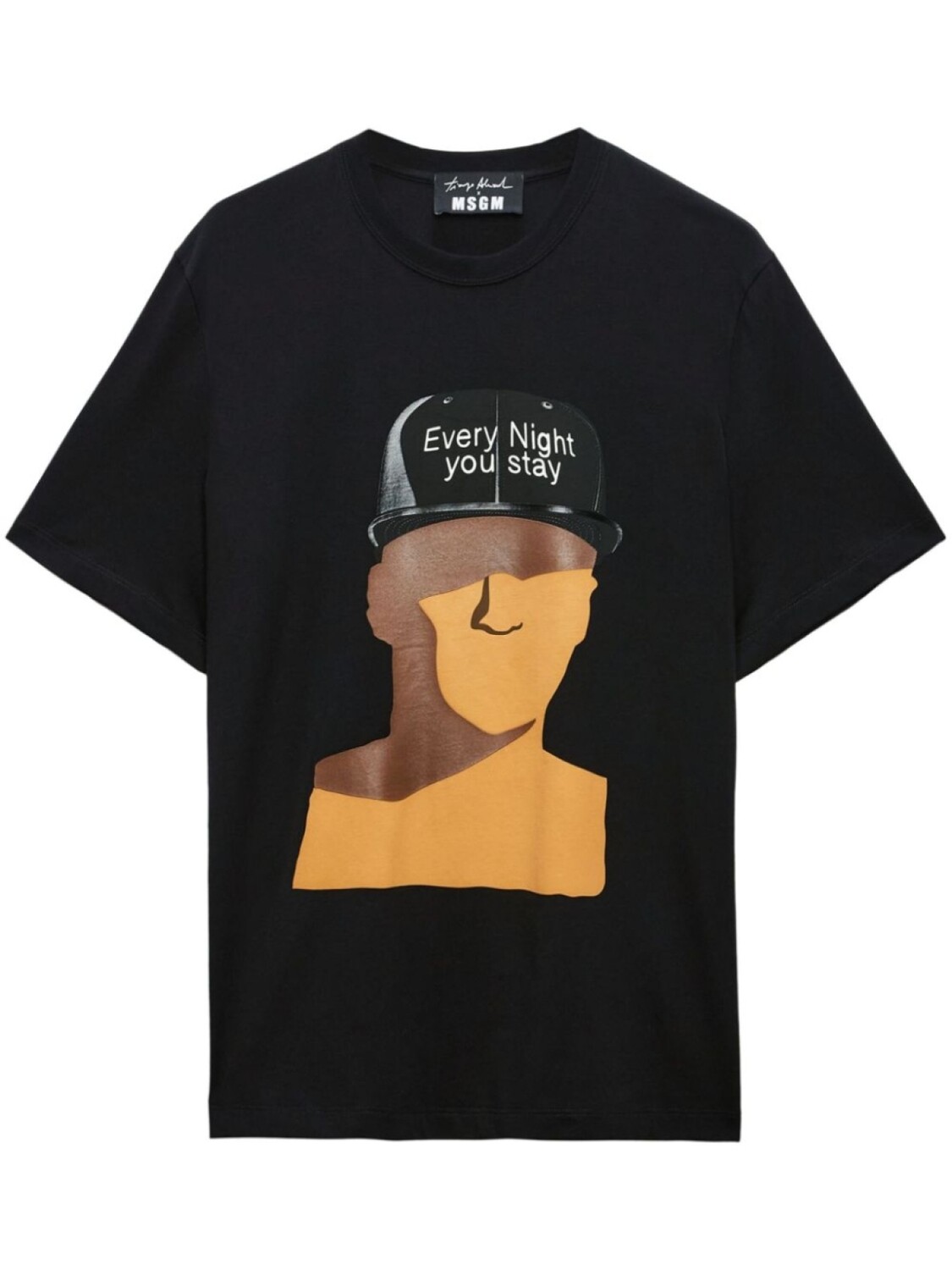 MSGM футболка с графичным принтом, черный 
MSGM футболка с графичным принтом, черный