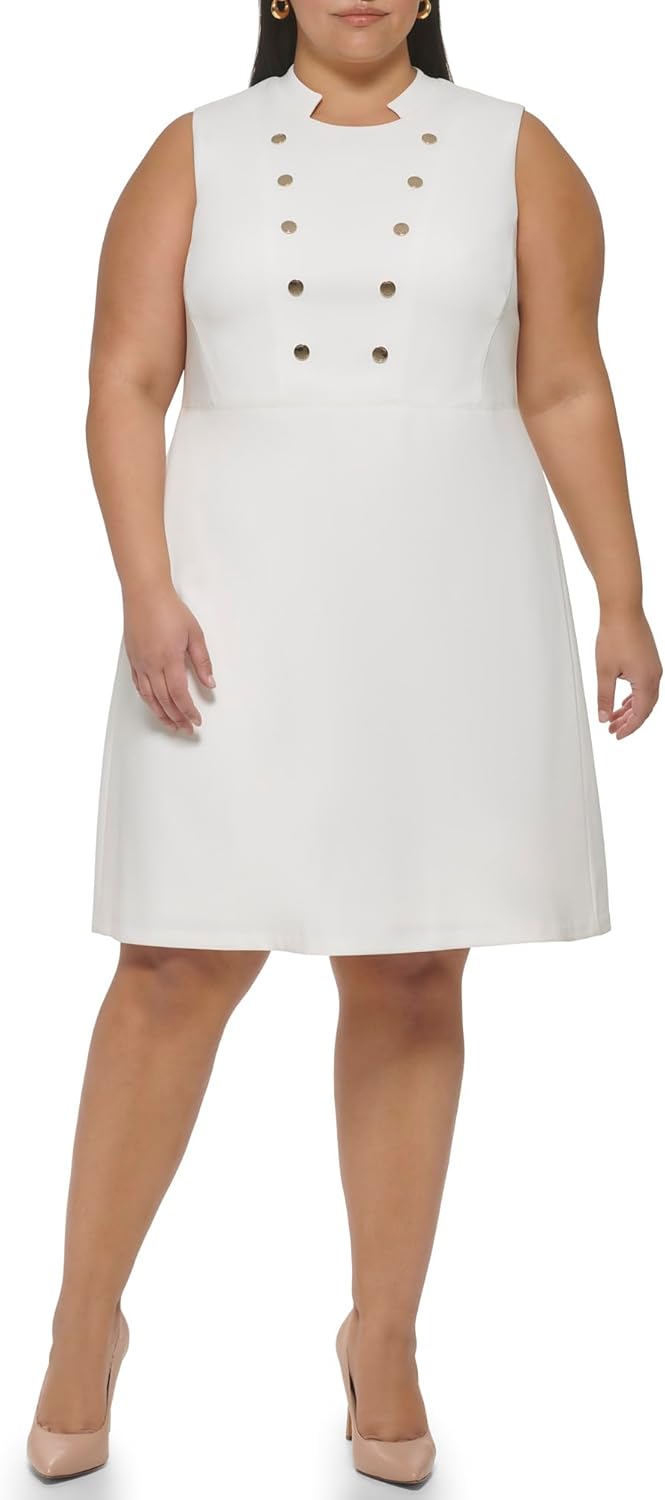 Женское платье без рукавов с воротником-стойкой Tommy Hilfiger больших размеров, Ivory
Женское платье без рукавов с воротником-стойкой Tommy Hilfiger больших размеров, Ivory