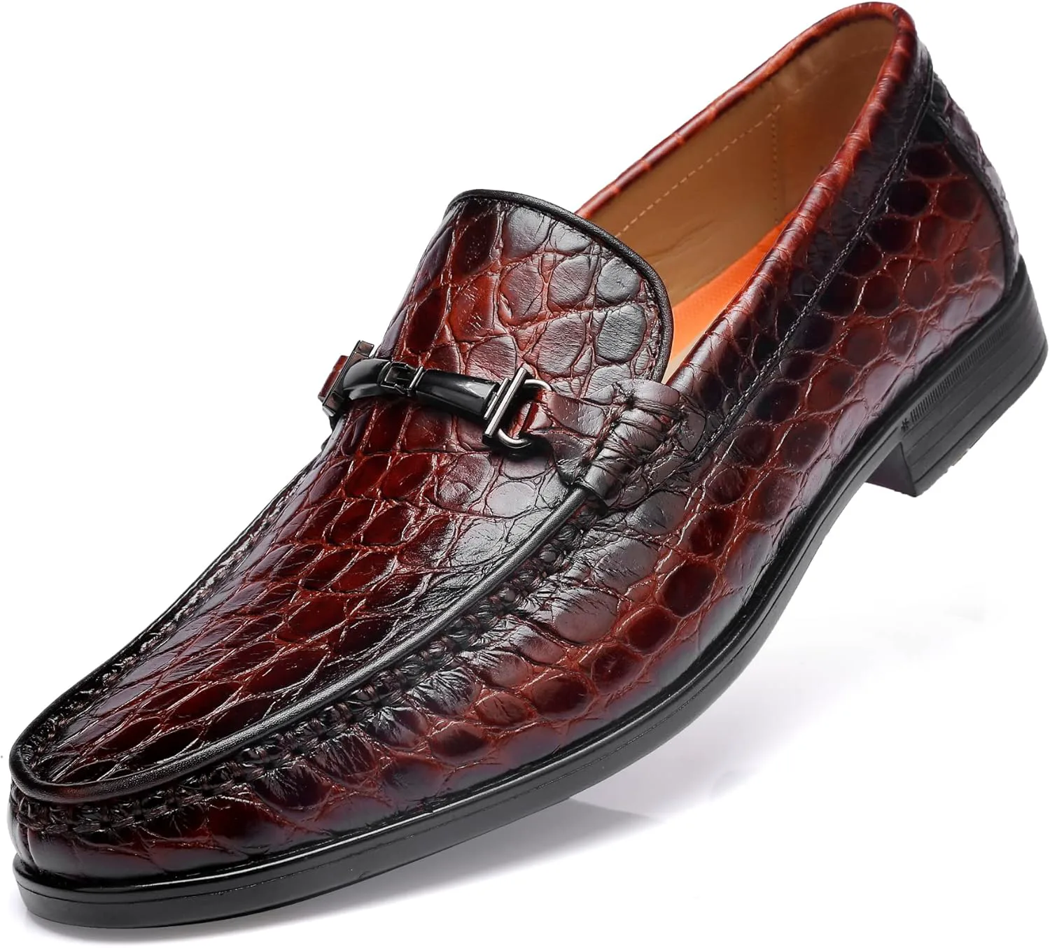 Кожаные туфли для мужчин, классические лоферы с принтом под крокодила без шнурков Generic, коричневый
Кожаные туфли для мужчин, классические лоферы с принтом под крокодила без шнурков Generic, коричневый