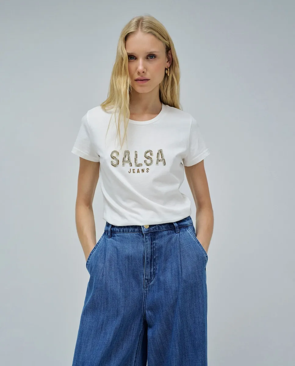 Женская футболка с логотипом Salsa Jeans, белый
Женская футболка с логотипом Salsa Jeans, белый