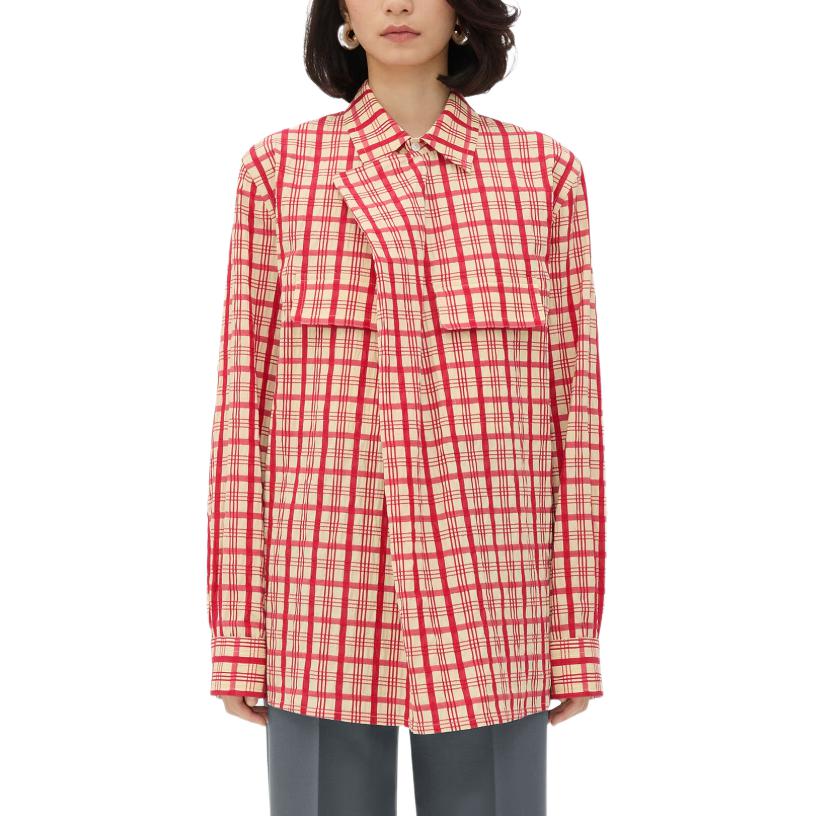 Клетчатая рубашка Bottega Veneta, красный
Клетчатая рубашка Bottega Veneta, красный