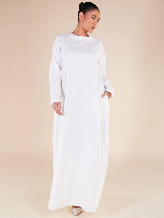 Платье макси с длинным рукавом Aab, белый
Платье макси с длинным рукавом Aab, белый