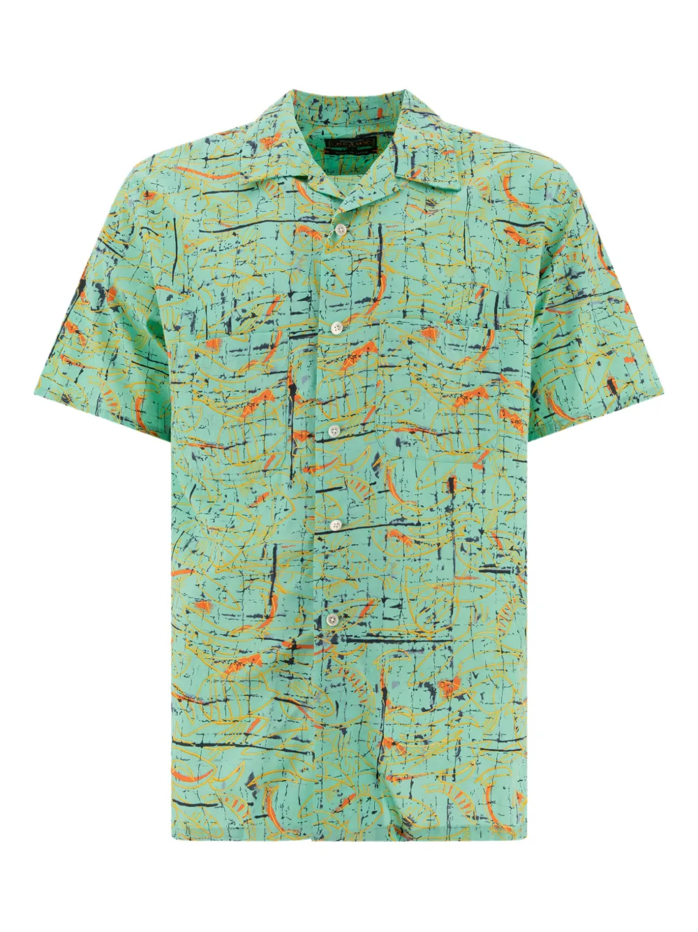Рубашка с короткими рукавами и абстрактным принтом BEAMS PLUS, зеленый
Рубашка с короткими рукавами и абстрактным принтом BEAMS PLUS, зеленый