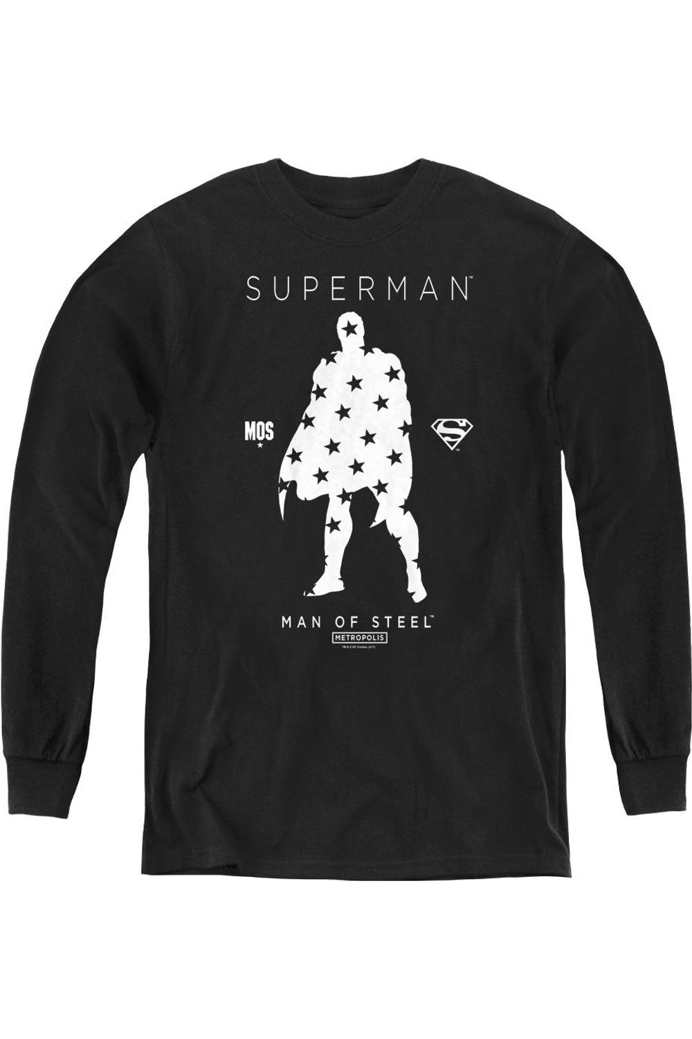 Футболка с силуэтом Супермена для детей с длинным рукавом Gildan, черный
Футболка с силуэтом Супермена для детей с длинным рукавом Gildan, черный