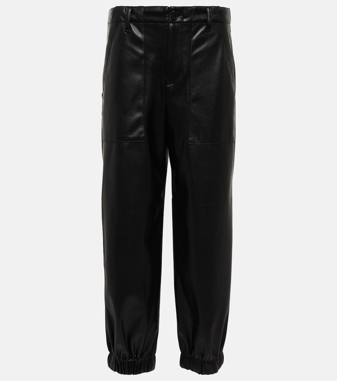 Зауженные брюки из искусственной кожи со средней посадкой Velvet, черный
Зауженные брюки из искусственной кожи со средней посадкой Velvet, черный