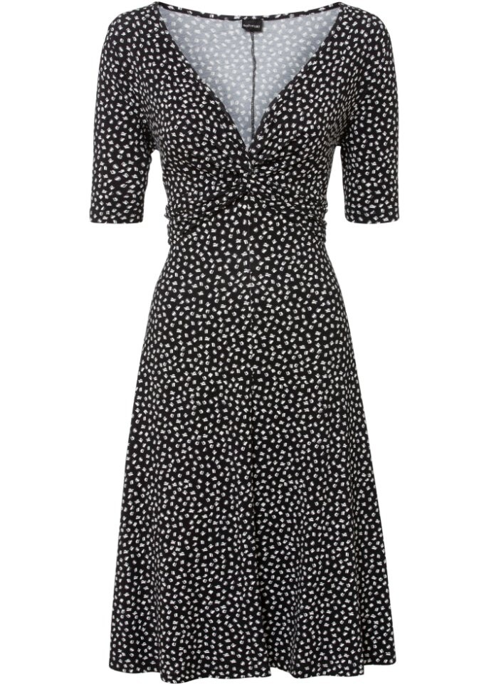 Платье из принтованного джерси с драпировкой Bodyflirt, черный
Платье из принтованного джерси с драпировкой Bodyflirt, черный