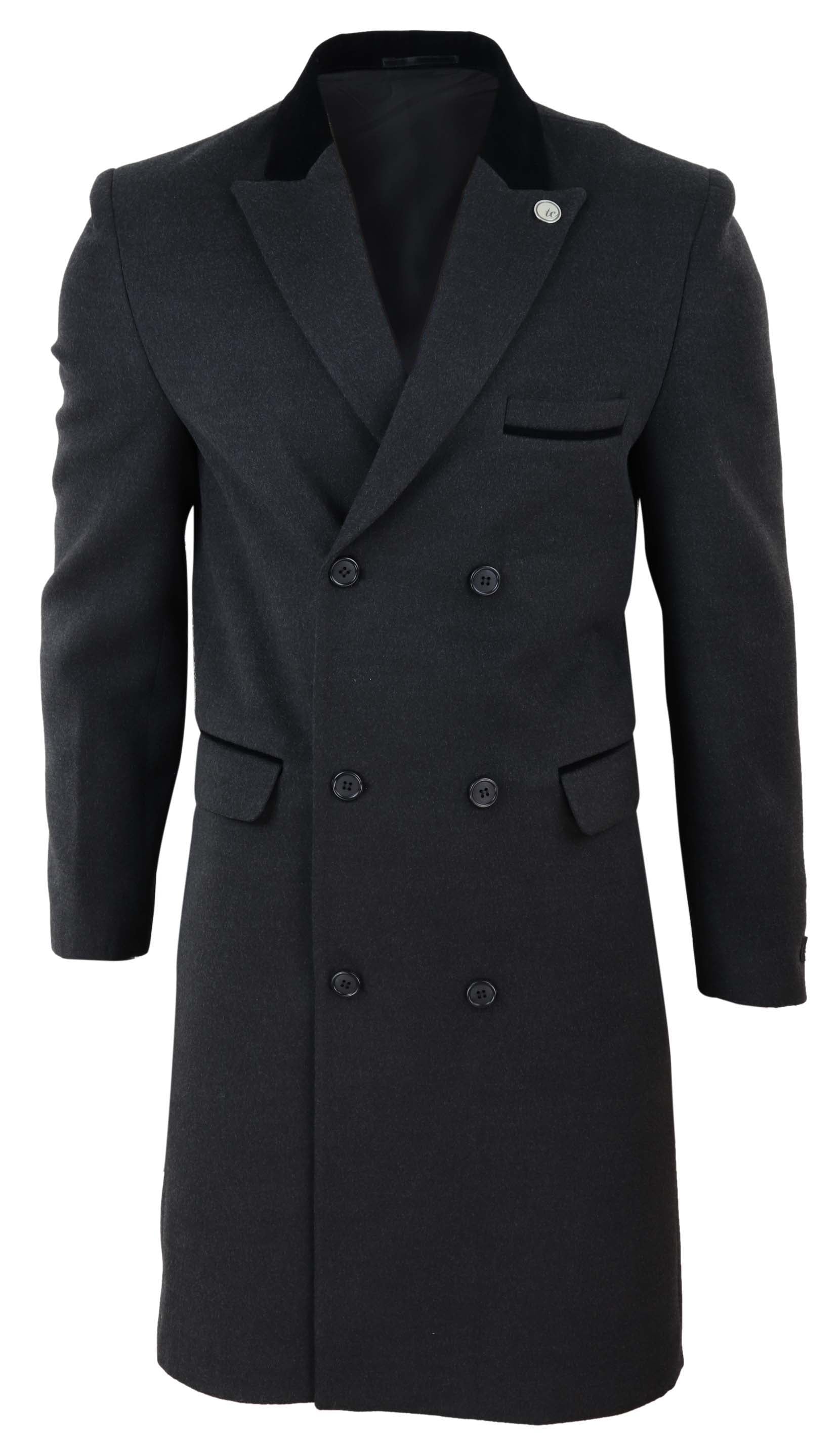 Двубортное пальто длиной 3/4 из смеси шерсти Peaky Blinders TruClothing, цвет charcoal
Двубортное пальто длиной 3/4 из смеси шерсти Peaky Blinders TruClothing, цвет charcoal