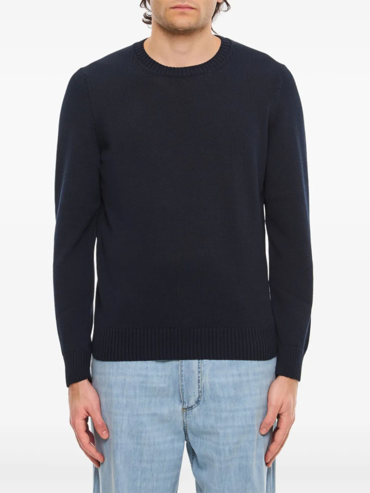 Свитер с круглым вырезом Drumohr, синий 
Свитер с круглым вырезом Drumohr, синий