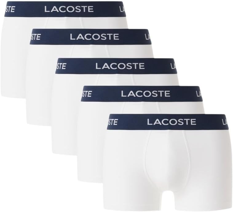 Мужские трусы-боксеры Lacoste Regular Fit, 5 шт., White
Мужские трусы-боксеры Lacoste Regular Fit, 5 шт., White