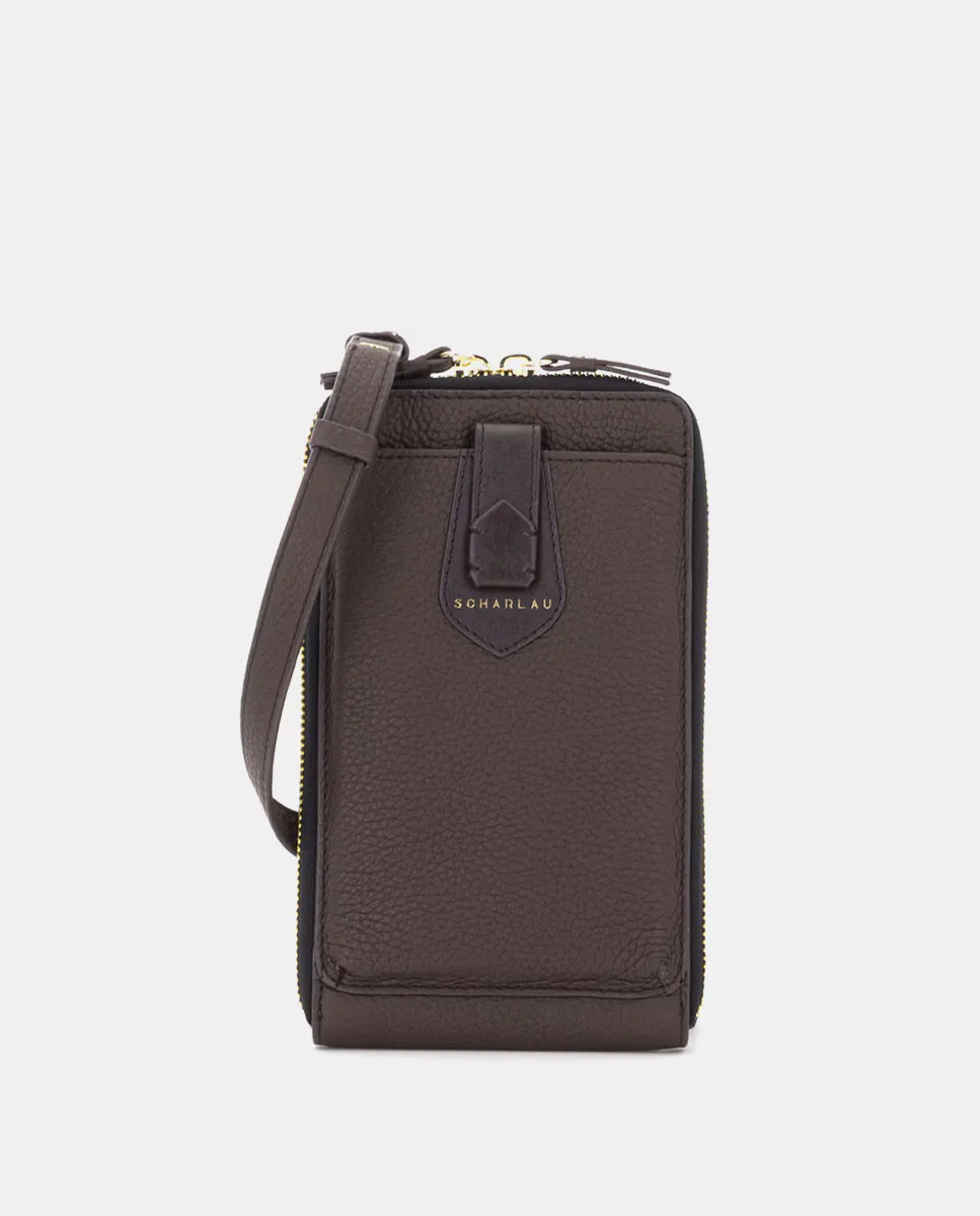 Сумка для мобильного телефона из коричневой коровьей кожи Scharlau, темно-коричневый
Сумка для мобильного телефона из коричневой коровьей кожи Scharlau, темно-коричневый