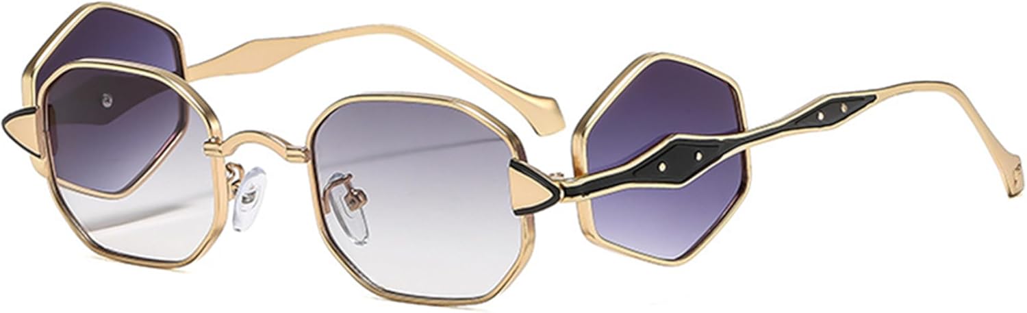 Солнцезащитные очки Bullabulling Hexagon для женщин/мужчин, винтажные восьмиугольные металлические солнцезащитные очки, многоугольные стеклянные квадратные линзы, Gray
Солнцезащитные очки Bullabulling Hexagon для женщин/мужчин, винтажные восьмиугольные металлические солнцезащитные очки, многоугольные стеклянные квадратные линзы, Gray