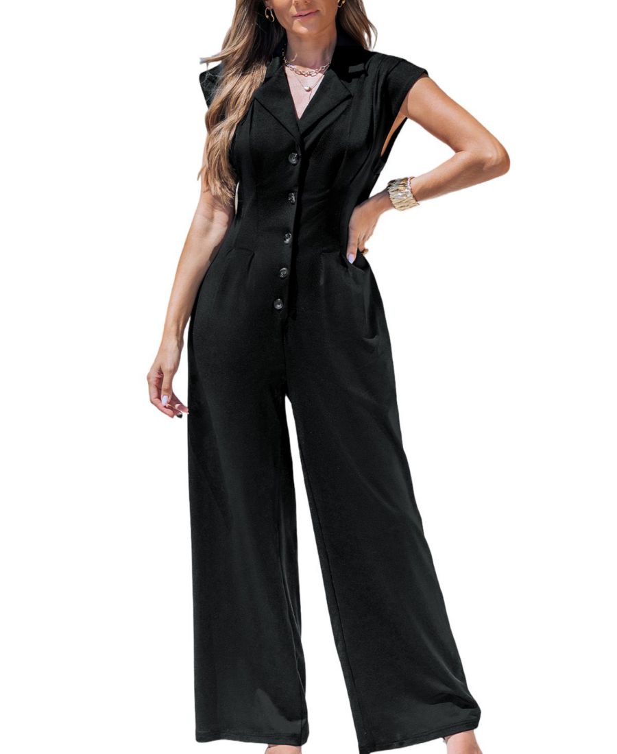 Женский комбинезон с широкими штанинами и пуговицами спереди Cupshe, Black
Женский комбинезон с широкими штанинами и пуговицами спереди Cupshe, Black