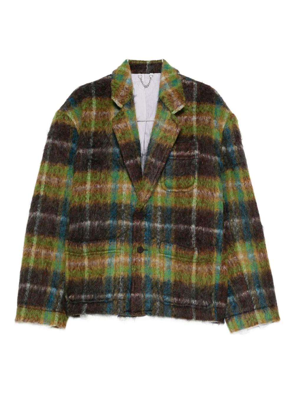 Клетчатый пиджак в стиле рабочей одежды Charles Jeffrey Loverboy, зеленый
Клетчатый пиджак в стиле рабочей одежды Charles Jeffrey Loverboy, зеленый