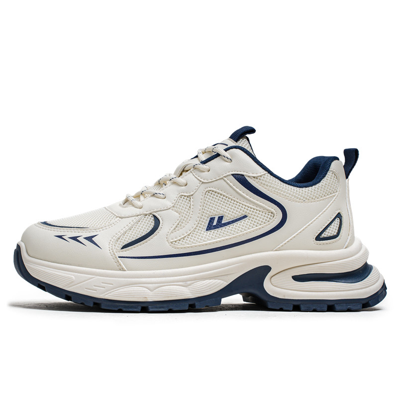 WARRIOR Нескользящие, износостойкие, дышащие низкие массивные кроссовки для мужчин, бежево-темно-синие
WARRIOR Нескользящие, износостойкие, дышащие низкие массивные кроссовки для мужчин, бежево-темно-синие