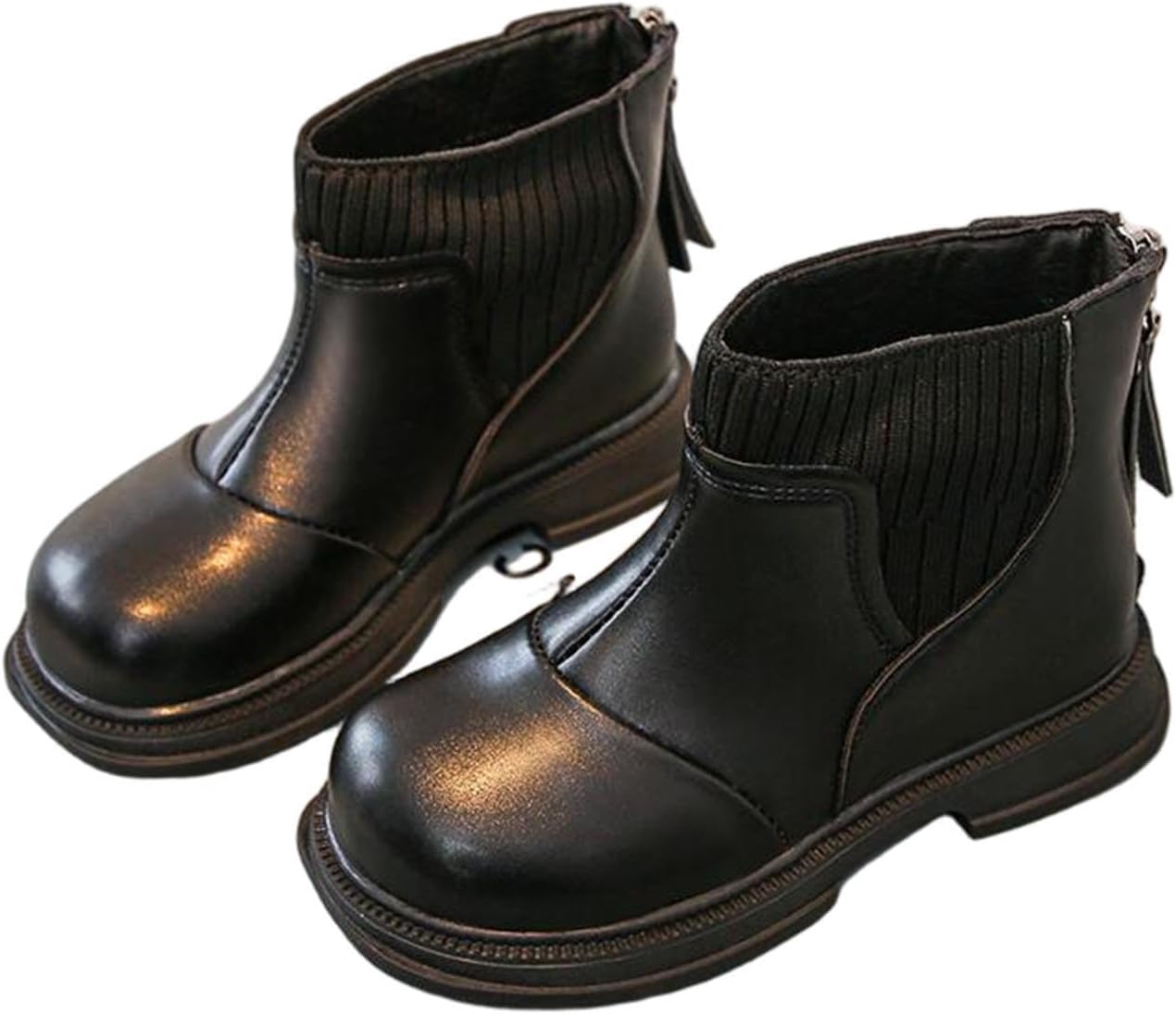 Детские ботинки для девочек на щиколотку, теплые с пушистой подкладкой, с застежкой-молнией сзади, милый закругленный носок, зимние ботинки, детская обувь для ходьбы с противоскользящей подошвой, короткие Generic, Black_A01
Детские ботинки для девочек на щиколотку, теплые с пушистой подкладкой, с застежкой-молнией сзади, милый закругленный носок, зимние ботинки, детская обувь для ходьбы с противоскользящей подошвой, короткие Generic, Black_A01