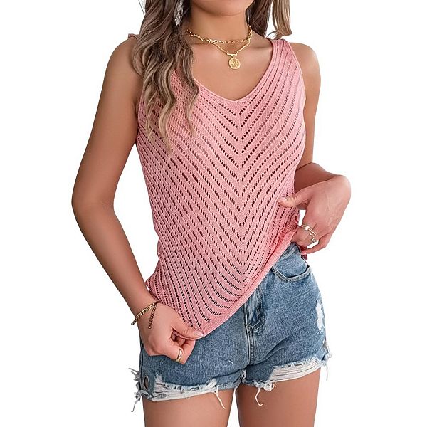 Женский топ с v-образным вырезом и ажурной отделкой Yesfashion, Pink
Женский топ с v-образным вырезом и ажурной отделкой Yesfashion, Pink