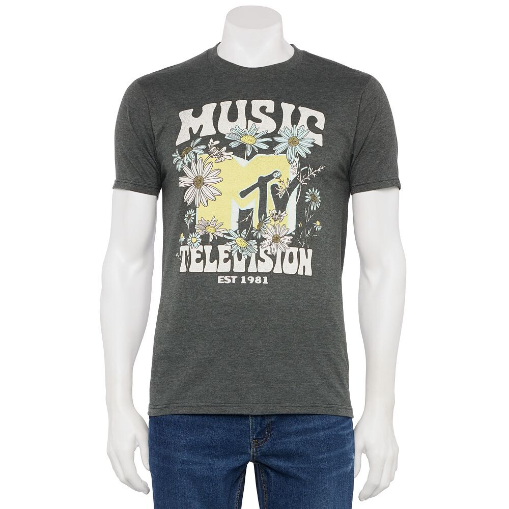 Мужская футболка с графическим логотипом MTV Flowers Licensed Character, цвет Charcoal Heather
Мужская футболка с графическим логотипом MTV Flowers Licensed Character, цвет Charcoal Heather