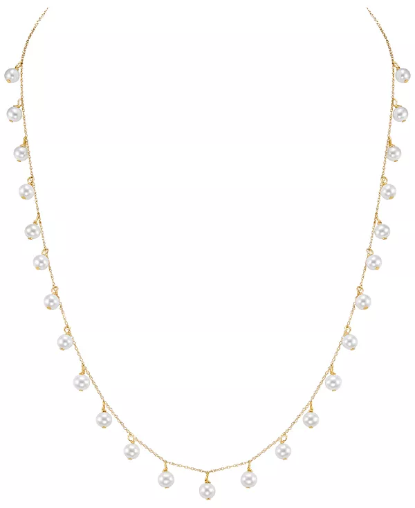Ожерелье из культивированного пресноводного жемчуга (4-4,5 мм) из 10-каратного желтого золота Macy'S, white
Ожерелье из культивированного пресноводного жемчуга (4-4,5 мм) из 10-каратного желтого золота Macy'S, white