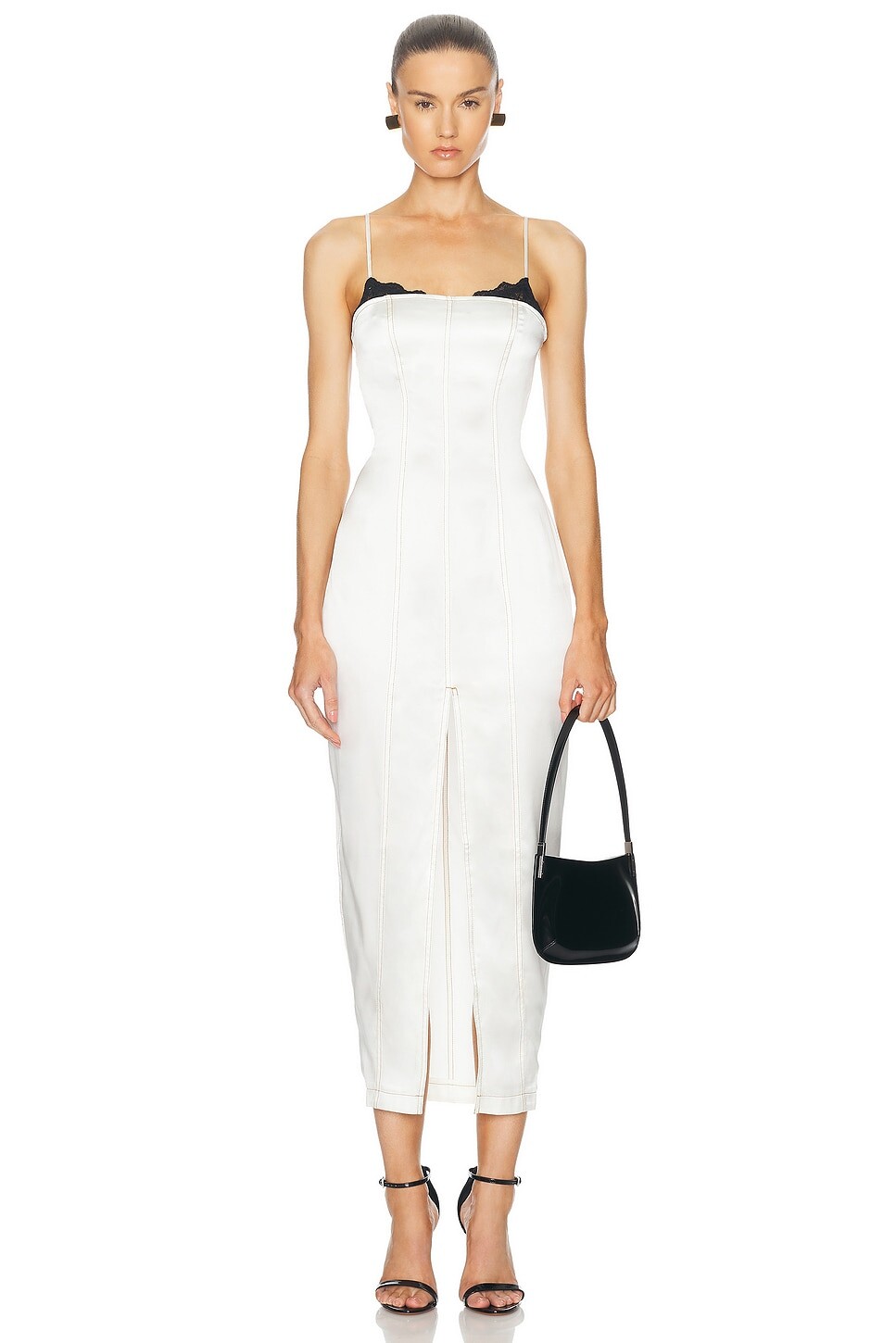 Шелковое платье-макси с кружевными чашечками Fleur Du Mal, цвет Ivory
Шелковое платье-макси с кружевными чашечками Fleur Du Mal, цвет Ivory