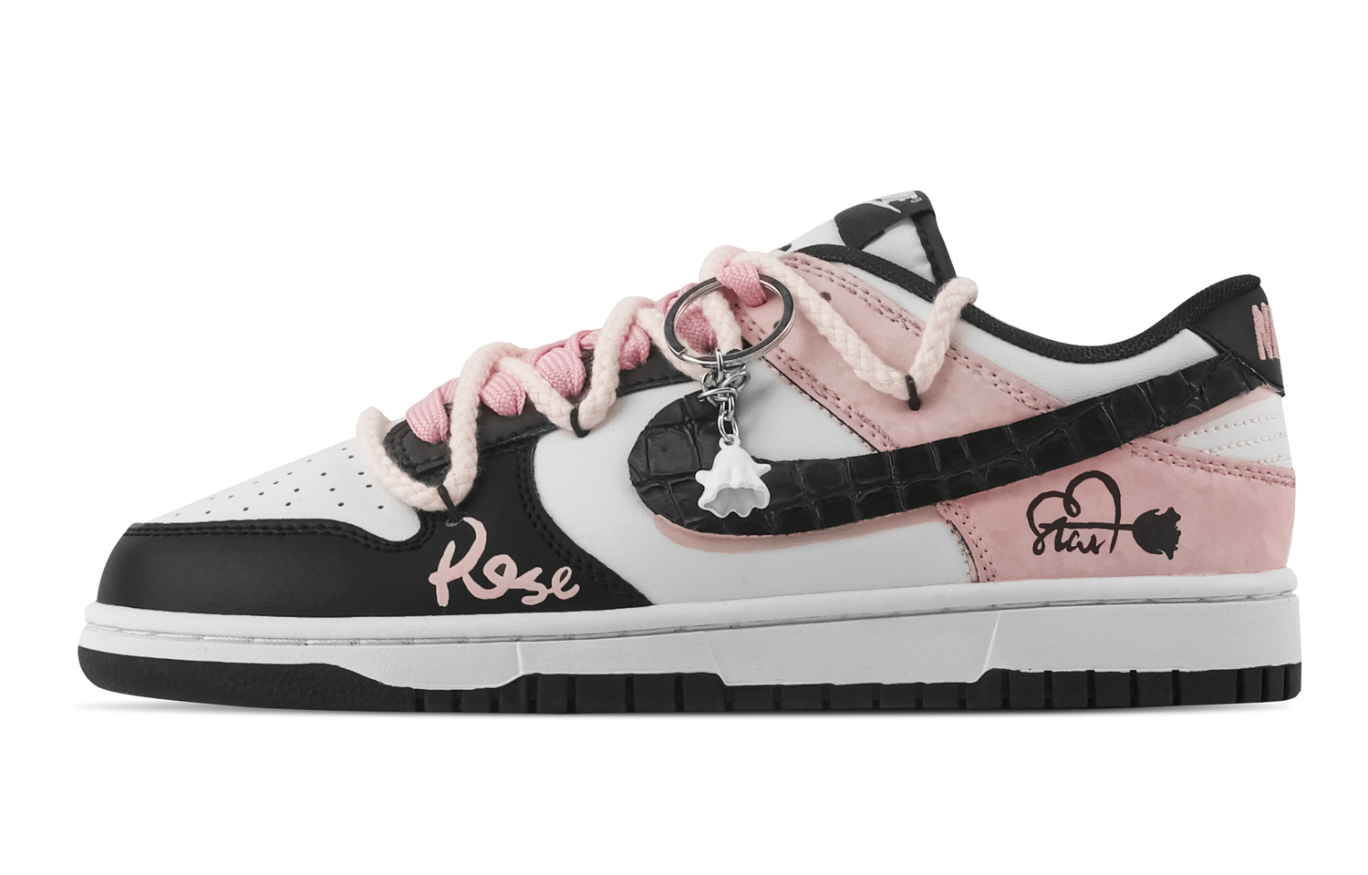 Nike Данк Дарк Стар Спирит Трейл противоскользящие износостойкие низкие скейтборд-кроссовки унисекс черно-розовые, цвет Pink
Nike Данк Дарк Стар Спирит Трейл противоскользящие износостойкие низкие скейтборд-кроссовки унисекс черно-розовые, цвет Pink