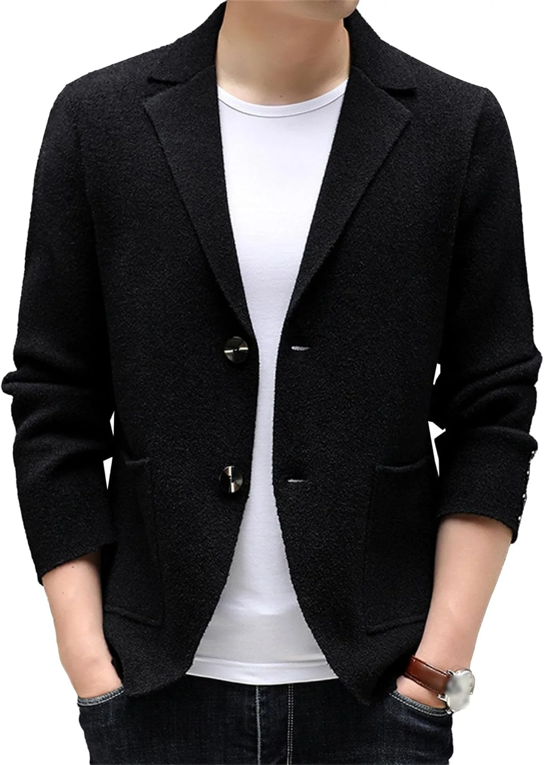 Мужской кардиган из шерстяной смеси с лацканами и карманами JEShifangjiusu
Мужской кардиган из шерстяной смеси с лацканами и карманами JEShifangjiusu