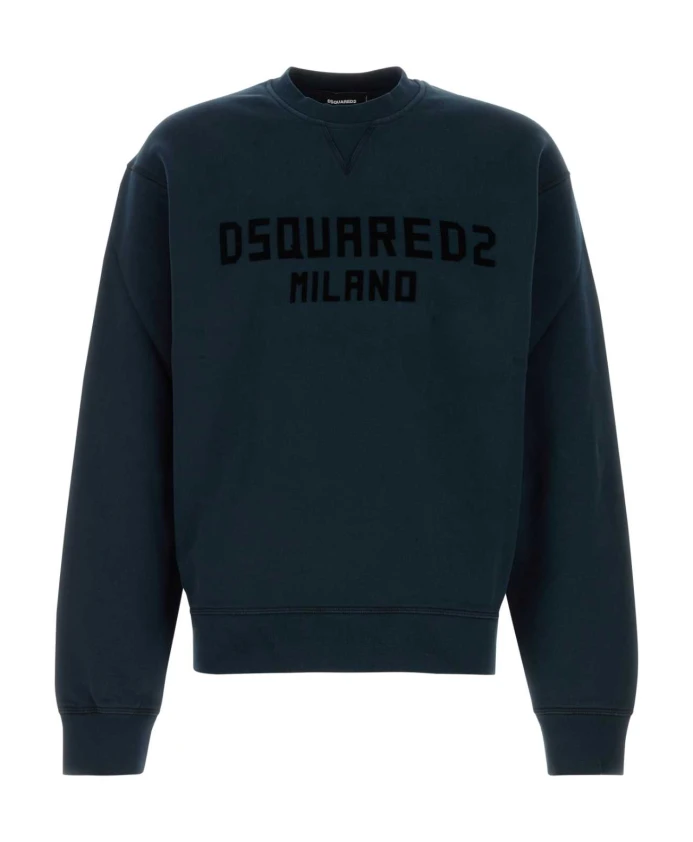 Хлопковая толстовка темно-синего цвета Dsquared2, синий
Хлопковая толстовка темно-синего цвета Dsquared2, синий