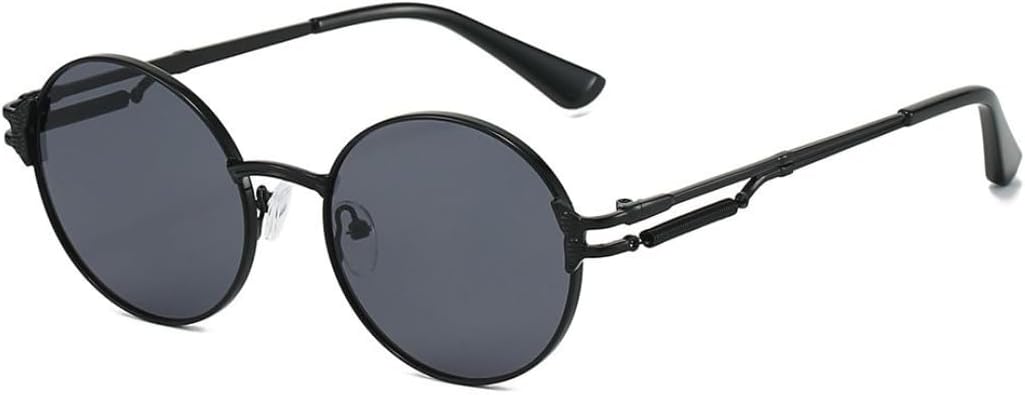 Винтажные круглые солнцезащитные очки для мужчин и женщин в стиле стипанк с металлическими пружинами, ретро-дизайн, для путешествий и бизнеса, защита от УФ-излучения UV400 TVTBBVV, Black Gray
Винтажные круглые солнцезащитные очки для мужчин и женщин в стиле стипанк с металлическими пружинами, ретро-дизайн, для путешествий и бизнеса, защита от УФ-излучения UV400 TVTBBVV, Black Gray