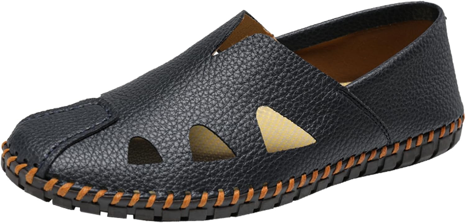 Мужские лоферы из мягкой кожи с ручной прошивкой, с перфорацией, комфортные, с круглым носком, легкие, нескользящие, на плоской подошве, без шнурков, летние, для пляжа, прогулок, вождения и повседневной носки Adkgbe, темно-синий
Мужские лоферы из мягкой кожи с ручной прошивкой, с перфорацией, комфортные, с круглым носком, легкие, нескользящие, на плоской подошве, без шнурков, летние, для пляжа, прогулок, вождения и повседневной носки Adkgbe, темно-синий