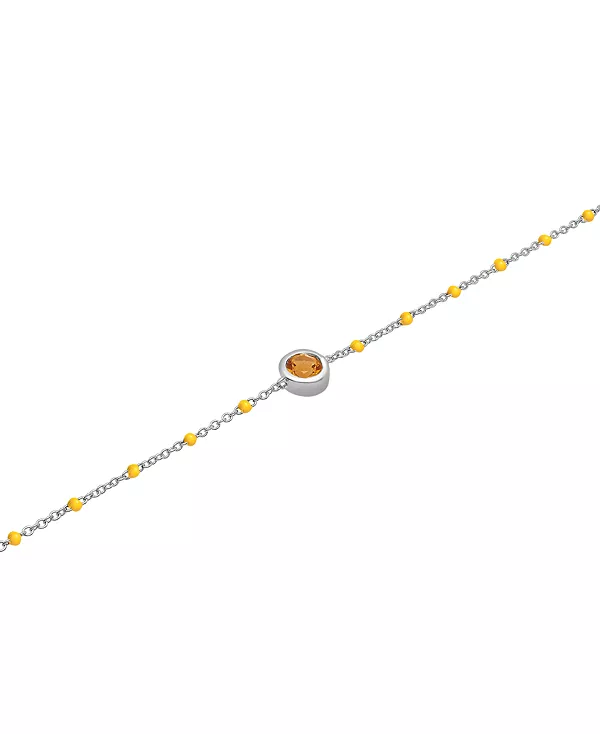 Браслет из аквамарина (1/5 карата) и эмалевых бусин из стерлингового серебра (также с другими драгоценными камнями) Macy'S, citrine
Браслет из аквамарина (1/5 карата) и эмалевых бусин из стерлингового серебра (также с другими драгоценными камнями) Macy'S, citrine