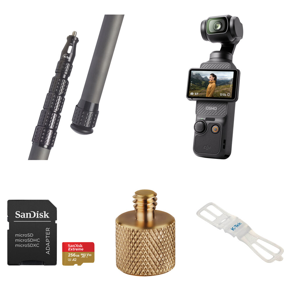 Комплект K-Tek DJI Osmo Pocket 3 для съемки изображений, как с дрона (14 футов)
Комплект K-Tek DJI Osmo Pocket 3 для съемки изображений, как с дрона (14 футов)