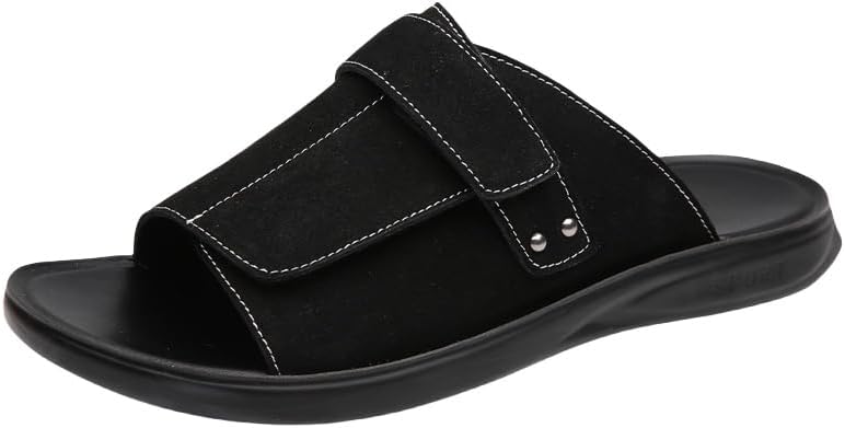 Мужские летние повседневные сандалии без застежек - легкий верх из искусственной кожи, дышащая подкладка, прочная нескользящая подошва из EVA для улицы Clolinde, черный
Мужские летние повседневные сандалии без застежек - легкий верх из искусственной кожи, дышащая подкладка, прочная нескользящая подошва из EVA для улицы Clolinde, черный