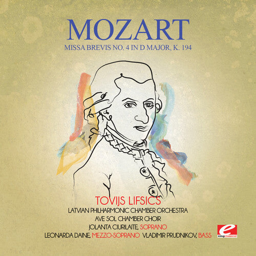 CD диск Mozart: Missa Brevis No. 4 in D Major K. 194
CD диск Mozart: Missa Brevis No. 4 in D Major K. 194
