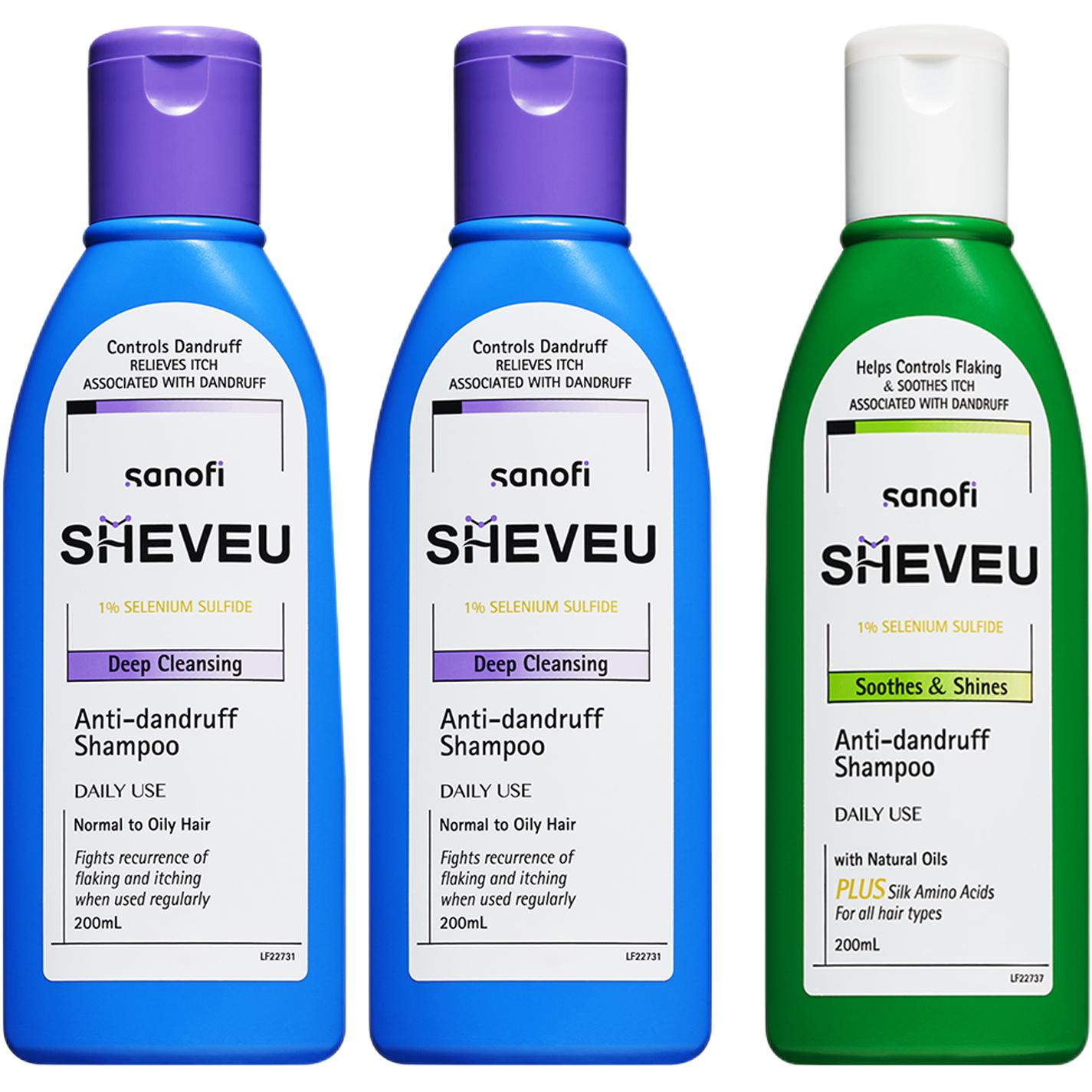 SHEVEU Шампунь Selsun от перхоти и зуда набор для очищения желтая бутылка 200мл + синяя бутылка 200мл*2
SHEVEU Шампунь Selsun от перхоти и зуда набор для очищения желтая бутылка 200мл + синяя бутылка 200мл*2