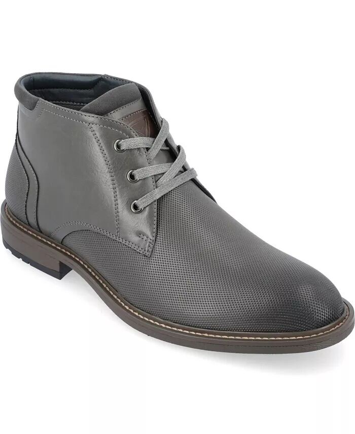 Мужские ботинки Vaughn Tru Comfort Foam Chukka со шнуровкой и круглым носком Vance Co., серый
Мужские ботинки Vaughn Tru Comfort Foam Chukka со шнуровкой и круглым носком Vance Co., серый