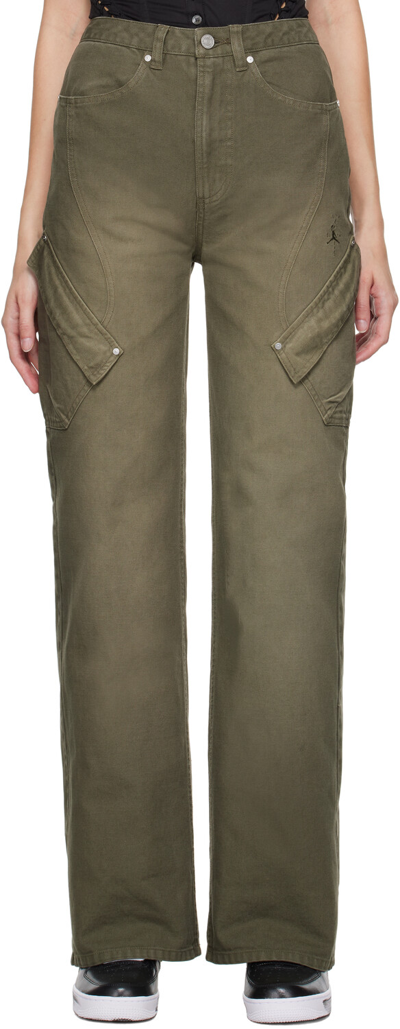 Брюки карго цвета хаки Travis Scott Edition с вышивкой Nike Jordan
Брюки карго цвета хаки Travis Scott Edition с вышивкой Nike Jordan