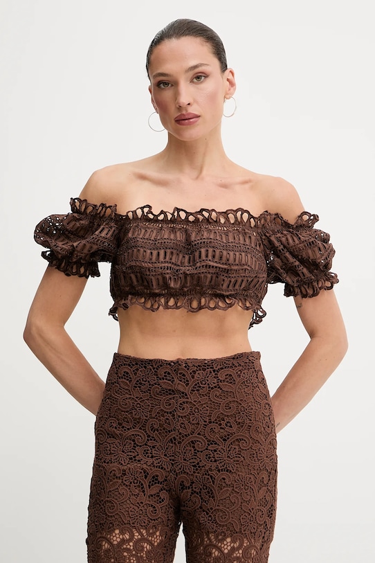 Блузка Ermanno Scervino, коричневый
Блузка Ermanno Scervino, коричневый