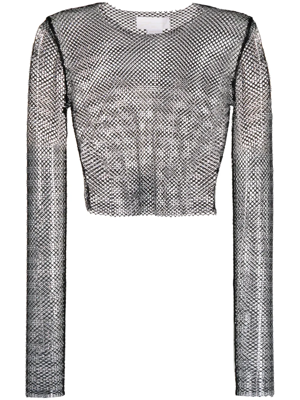 Сетчатый топ со стразами Genny, черный
Сетчатый топ со стразами Genny, черный